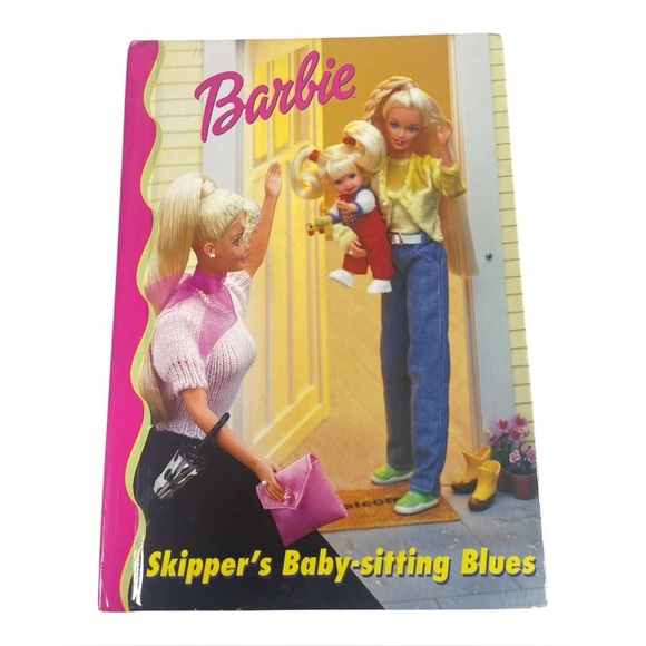 Vintage 1998 Mattel Barbie-Skippers Baby-Sitting Blues Hardcover Chapter Book - Picture 1 of 3